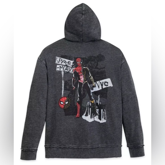 NEW DISNEY PARKS Official MARVEL - ADULT Zip Hoodie - Spider-Man: No Way Home - Picture 10 of 13